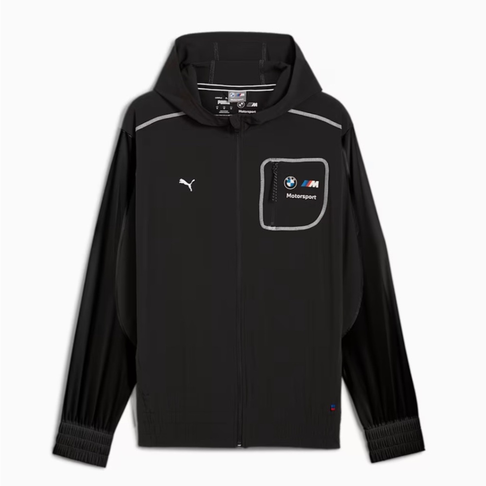 Puma BMW M Motorsport Panelled Full Zip Hooded Jacket